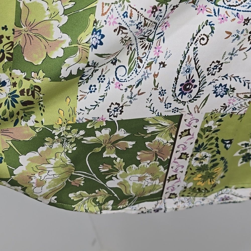 {Joie} Green Floral Popover Blouse Top - Size Small - Picture 11 of 16